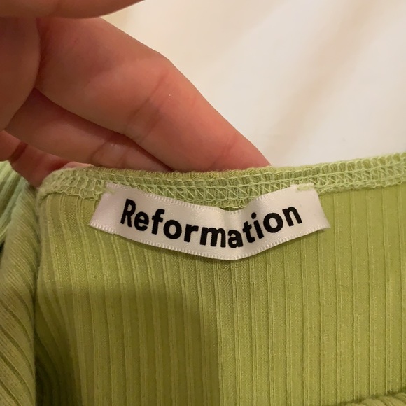 Reformation: Cassi Dress in Spearmint - Picture 4 of 5